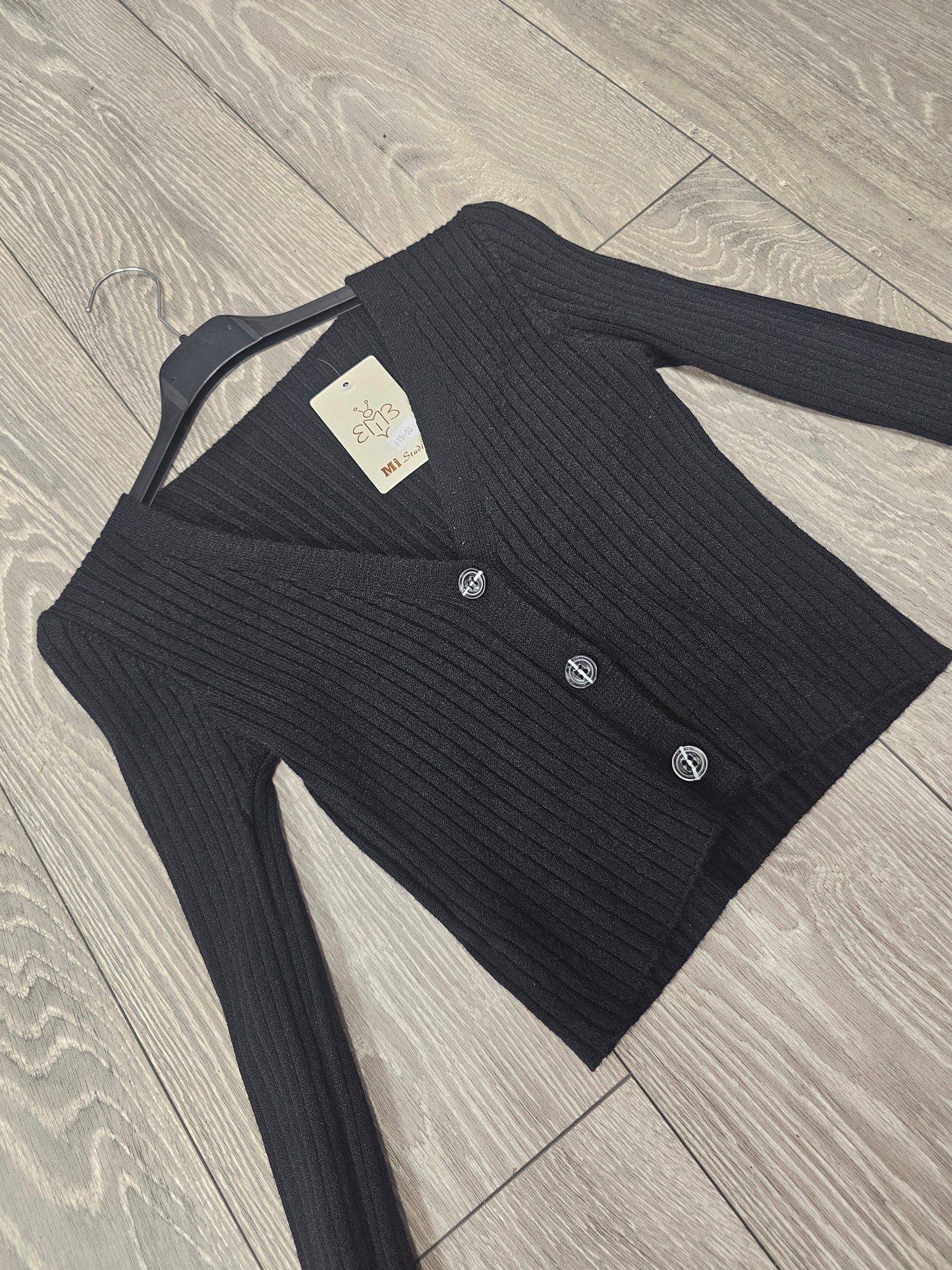Short Black Cardigan (6-12)