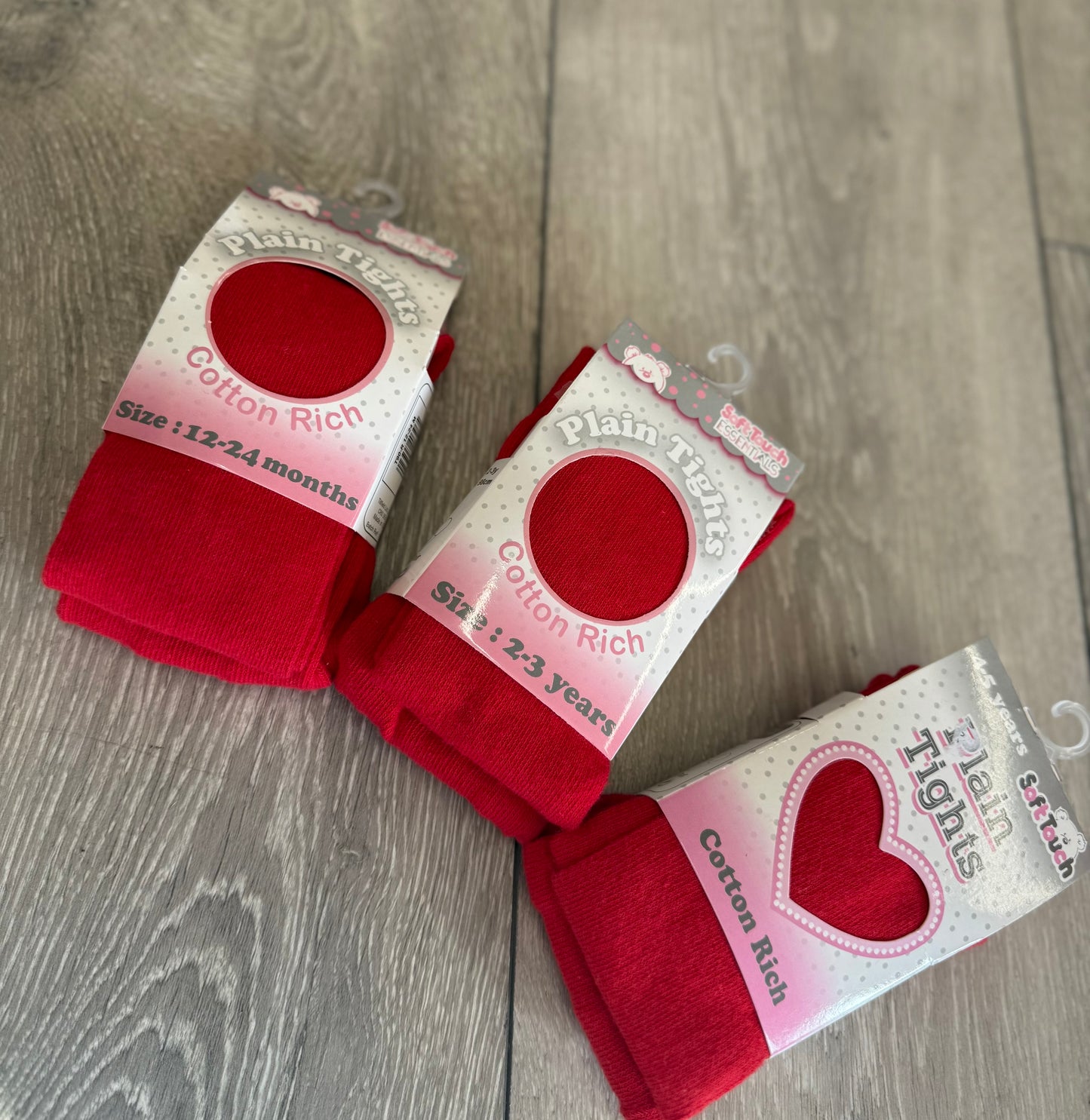 Girls Red Tights