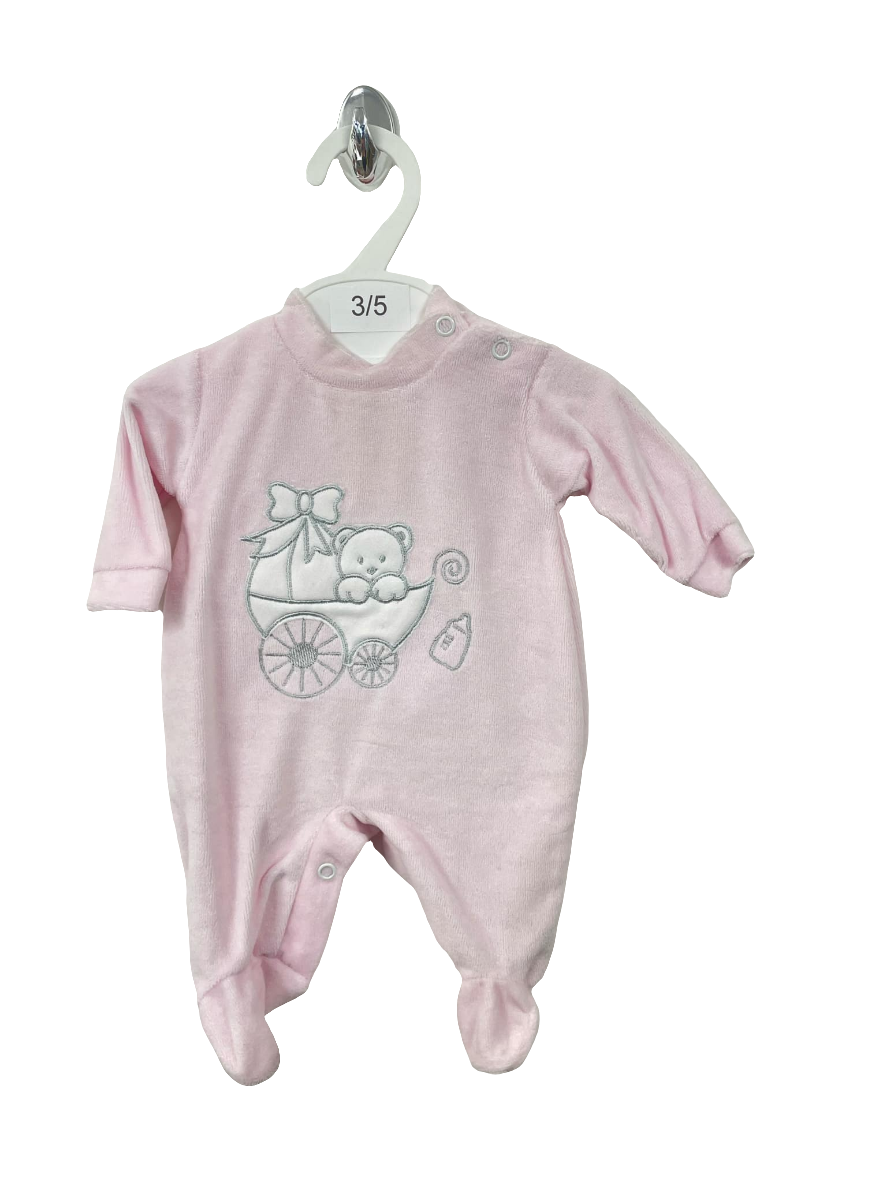 Baby Girls Sleepsuit 3/5lbs With Embroidered Design