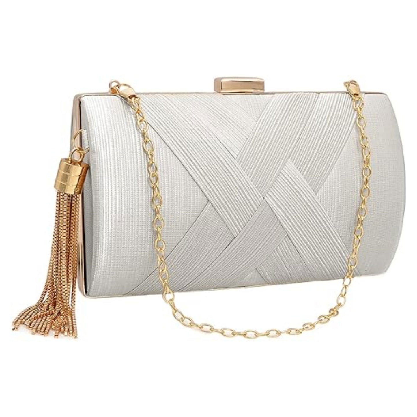Hardshell Clutch Bag With Tassle