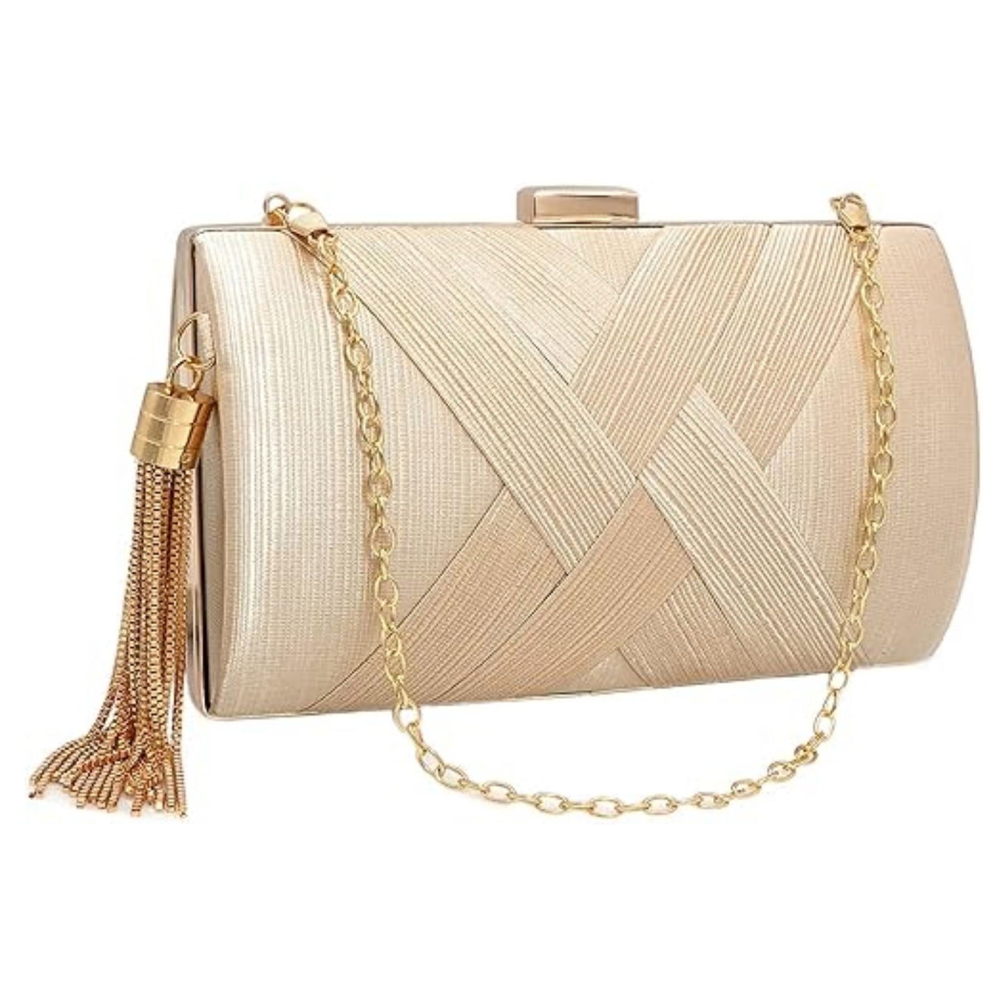 Hardshell Clutch Bag With Tassle