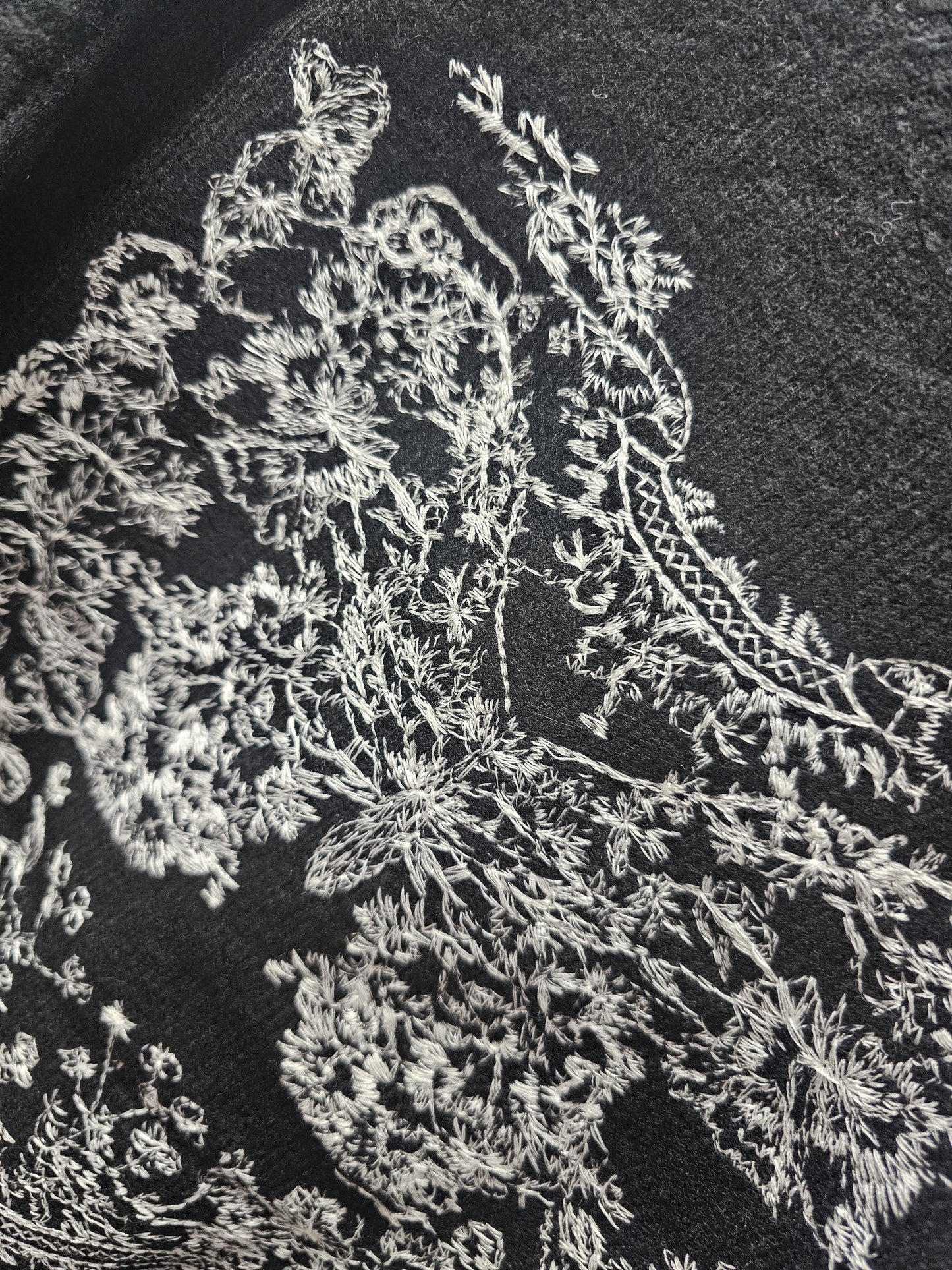 Black Jumper With Embroidery (6-14)