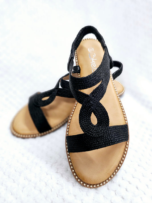 Ladies Black Sandals