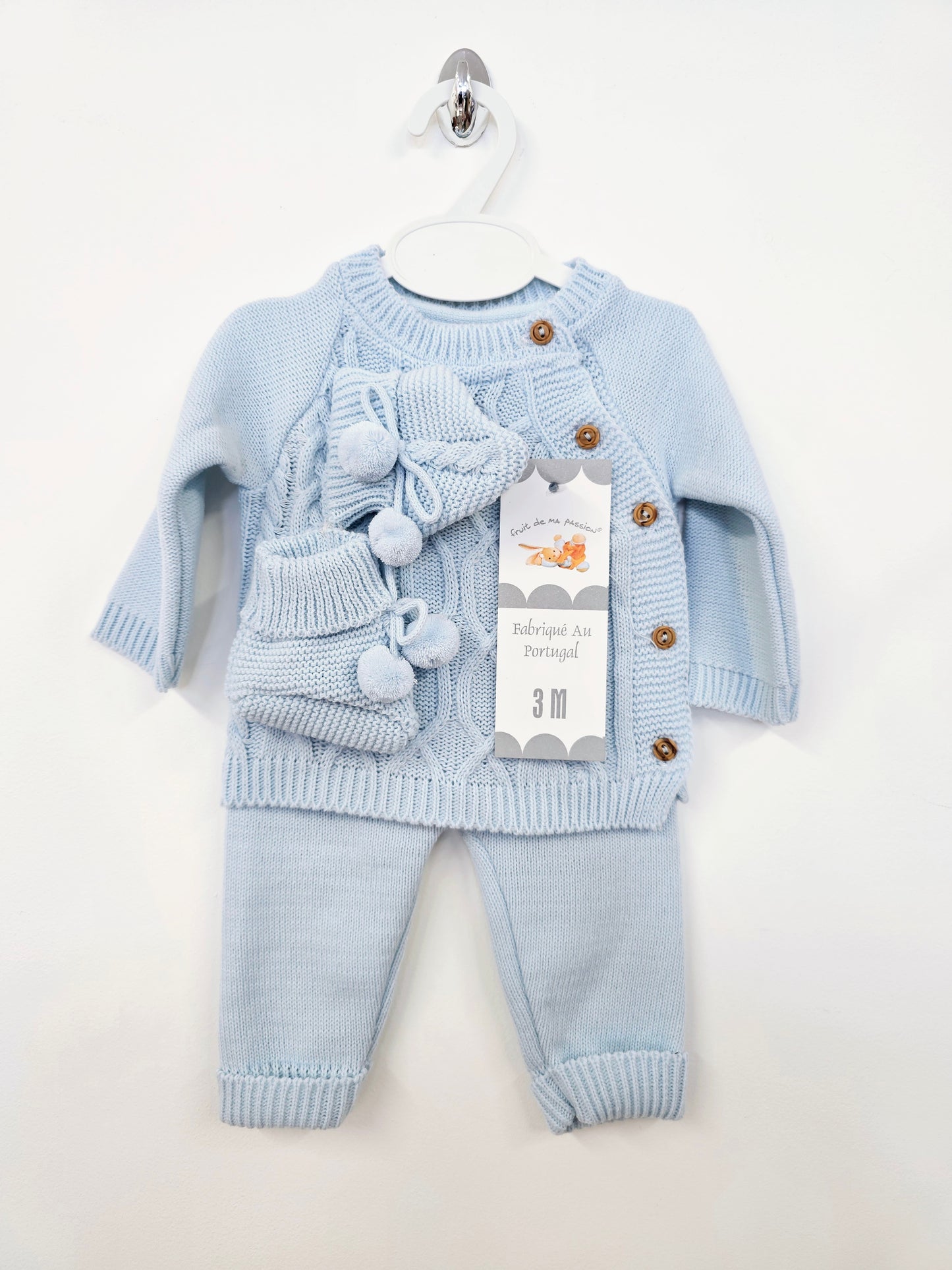 Blue 3pc baby's winter set