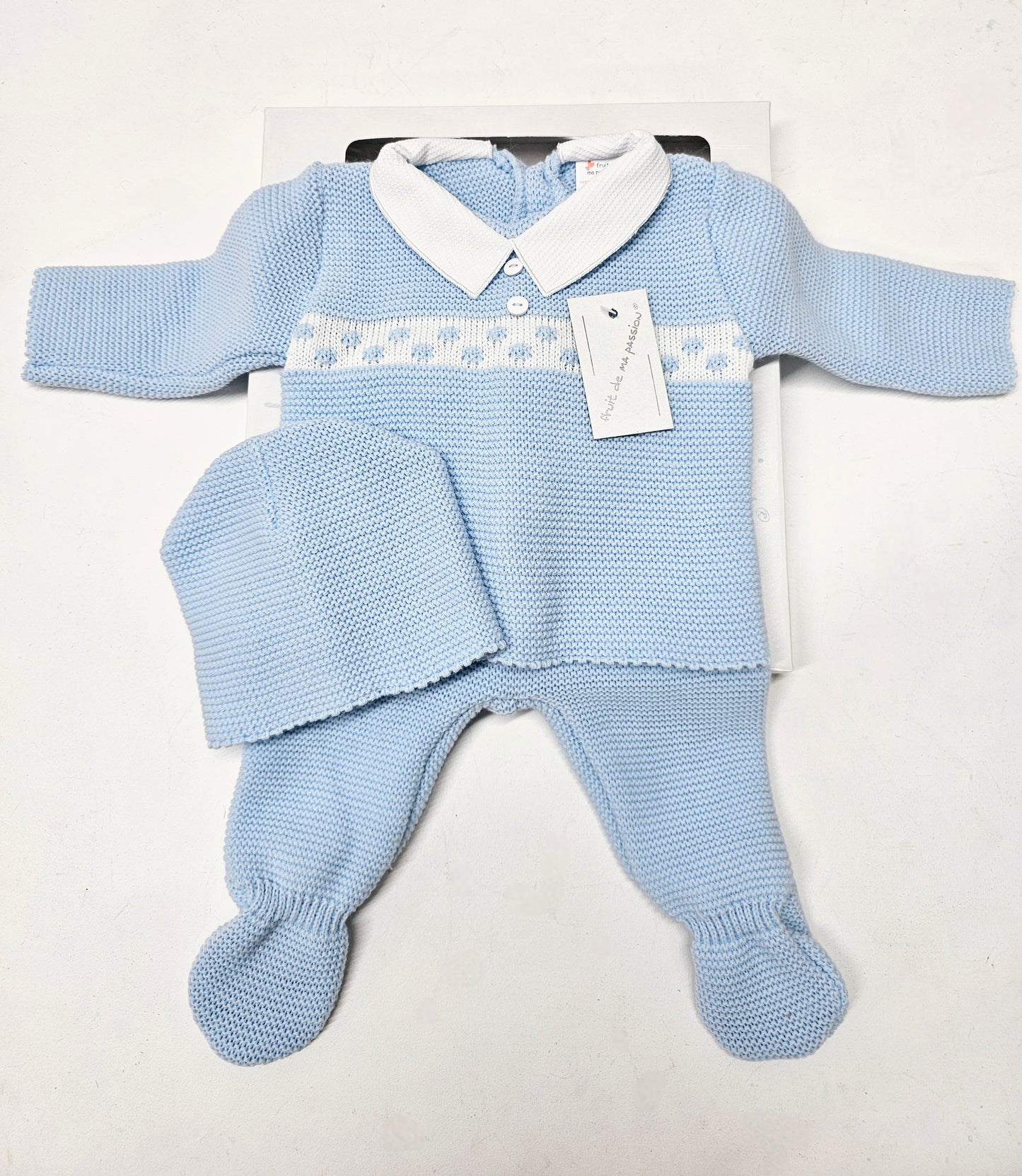 Baby Boys 0-3 Months Gift Boxed Outfit Blue