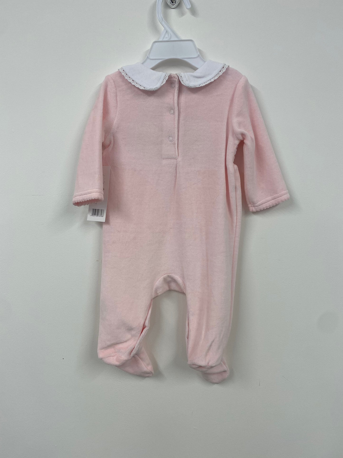 Girls Pink Velvet Premium Sleep suit