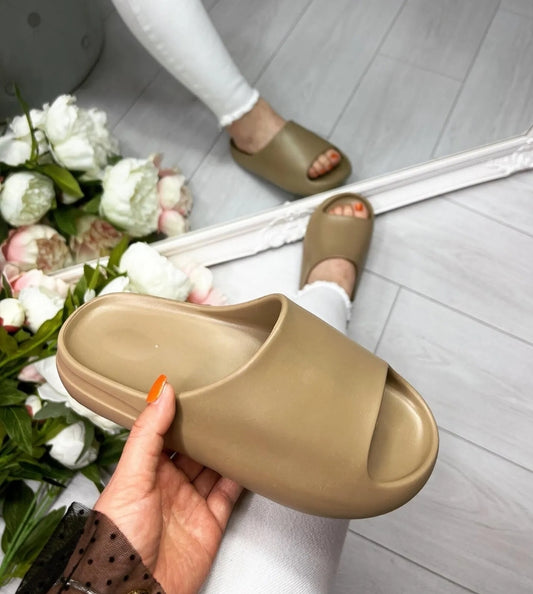 Mocha Slip on sliders