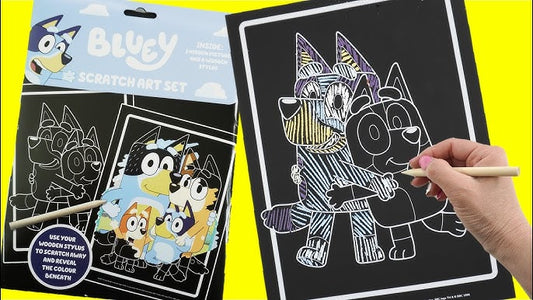 Bluey Scratch Art Set
