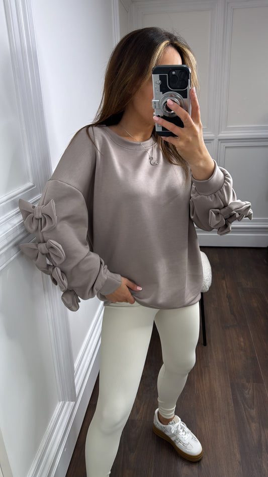 Ladies Bow Jumper (Up to a UK14)