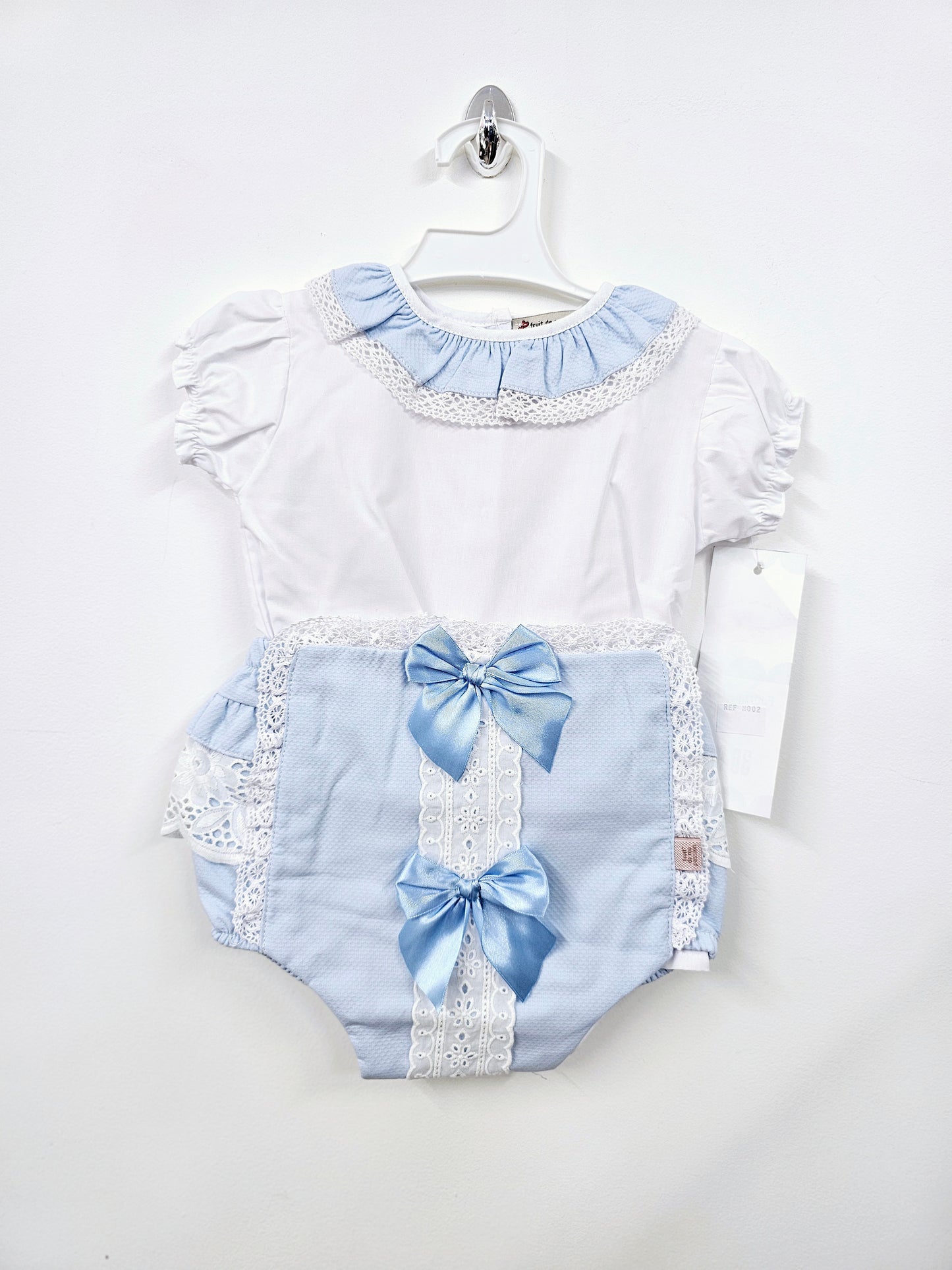 Baby Girls Knickers & Shirt Set With Bows & Lace Detailing (3-36Months)