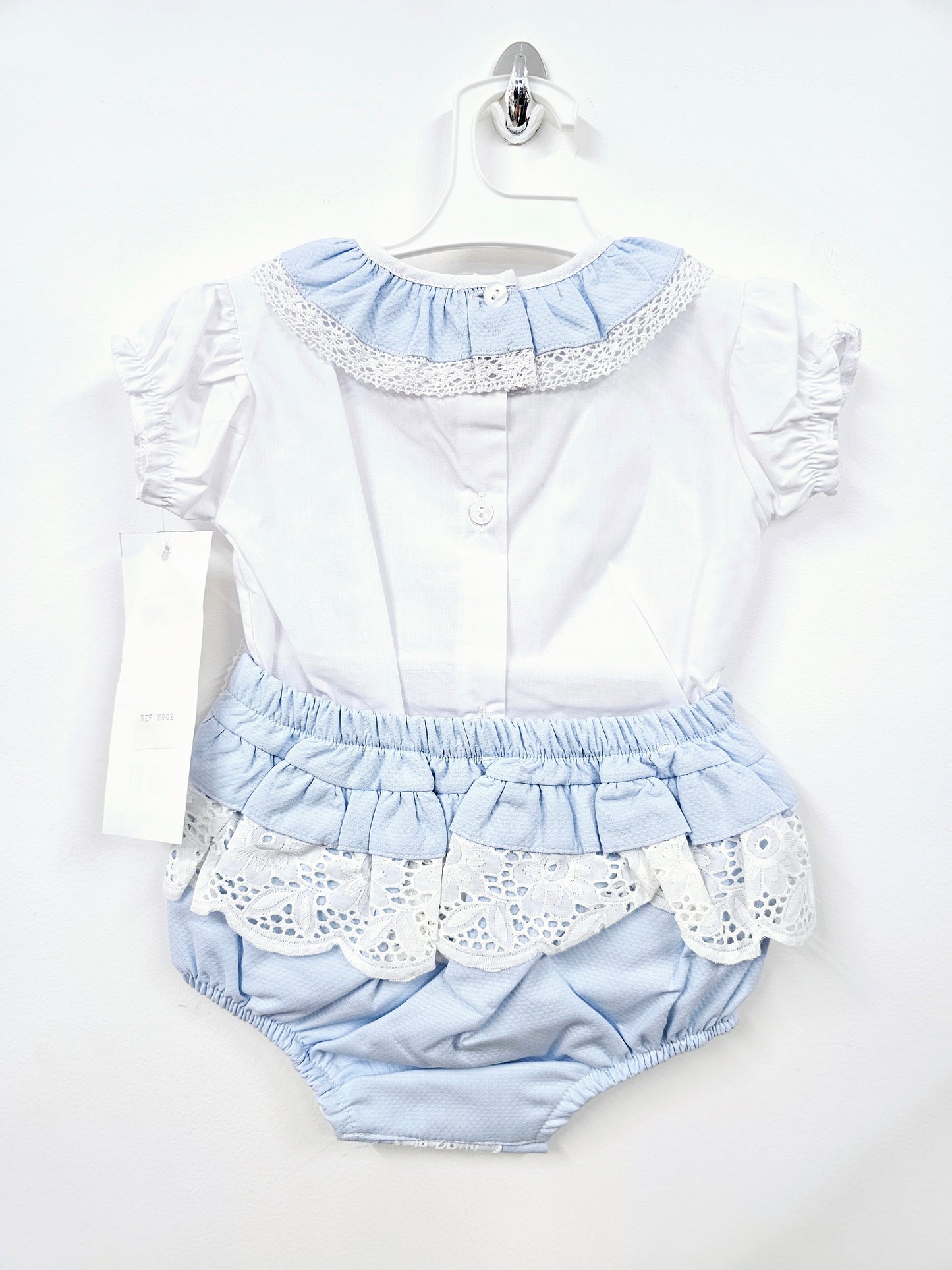 Baby Girls Knickers & Shirt Set With Bows & Lace Detailing (3-36Months)