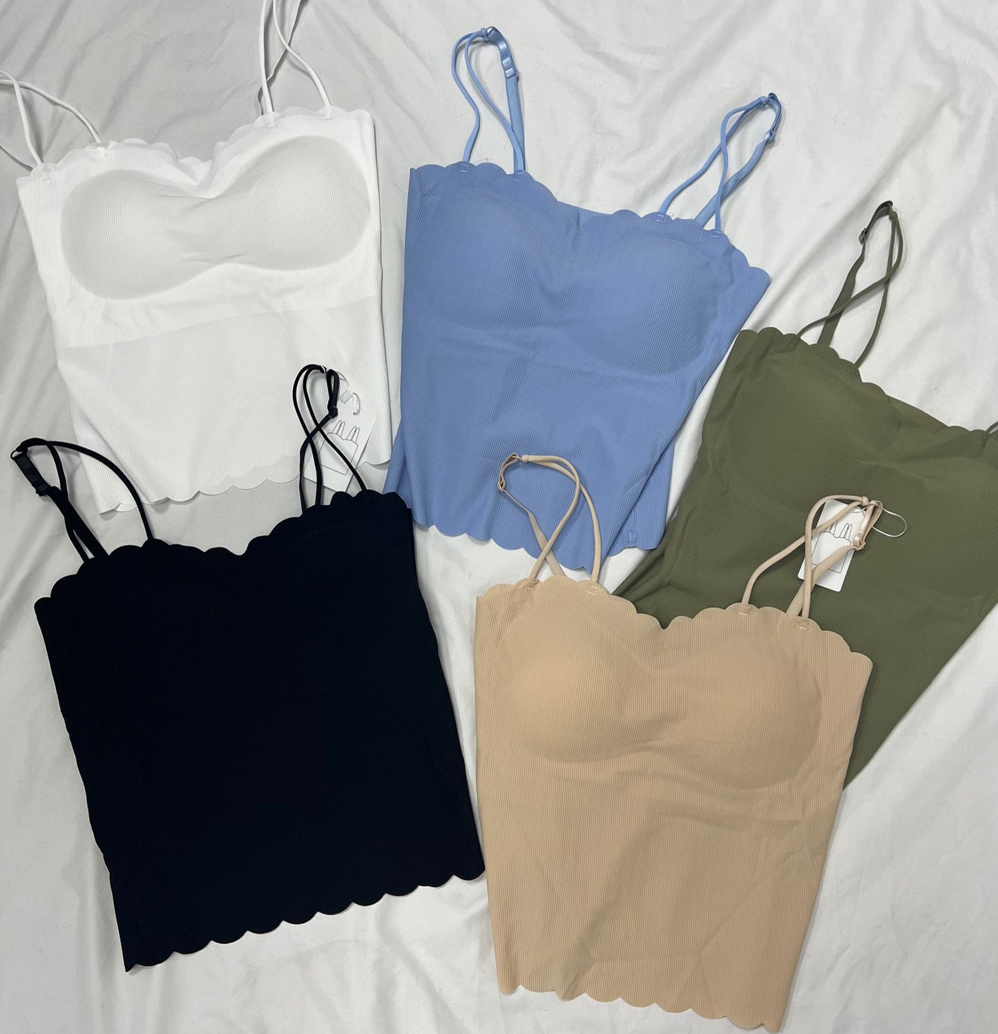 Ribbed Crop Tops ( Padding removable )