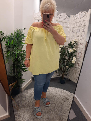 Ladies Elasticated Bow Top (UK12-22)