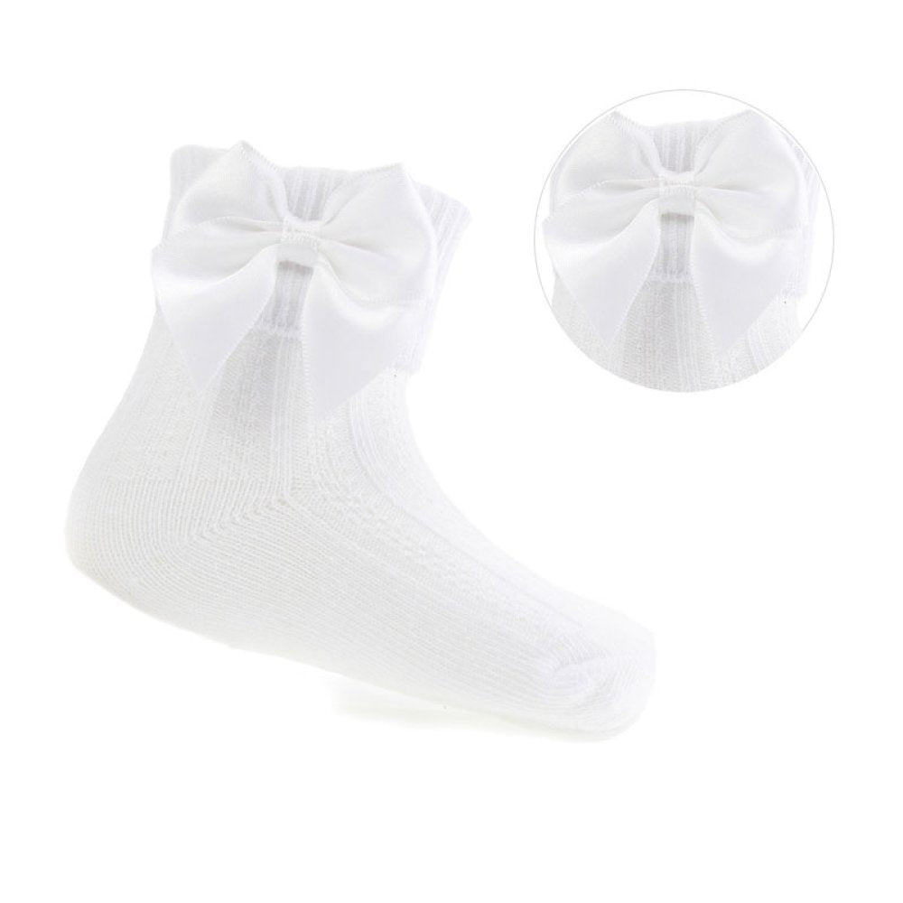 Ankle bow socks (0-24m)