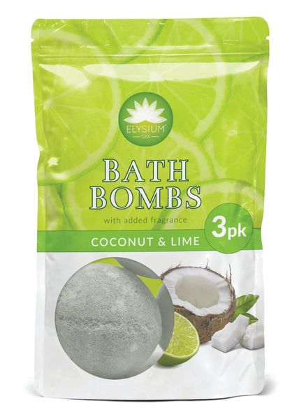 3 PK Bath Bombs Coconut & Lime