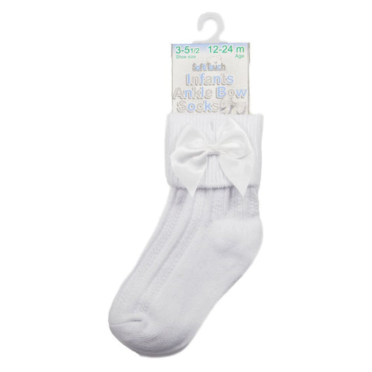 Ankle bow socks (0-24m)