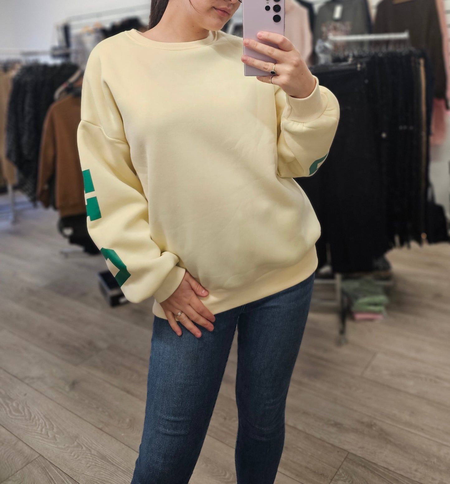 Cream Chicago Jumper (Up to a UK 18)