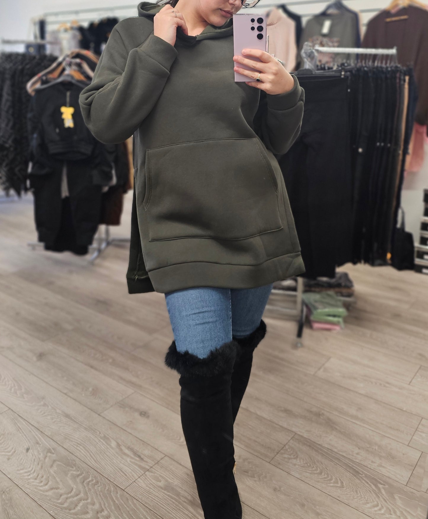 Oversized Hoodie With Pockets (one size 8-16)